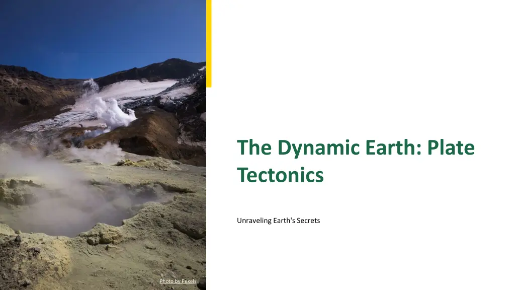 the dynamic earth plate tectonics