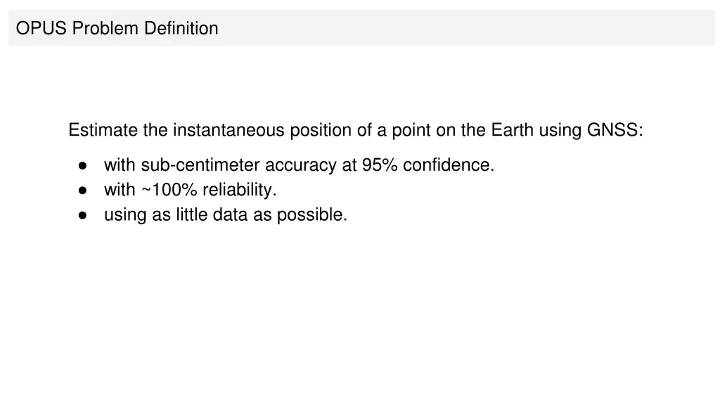 opus problem definition