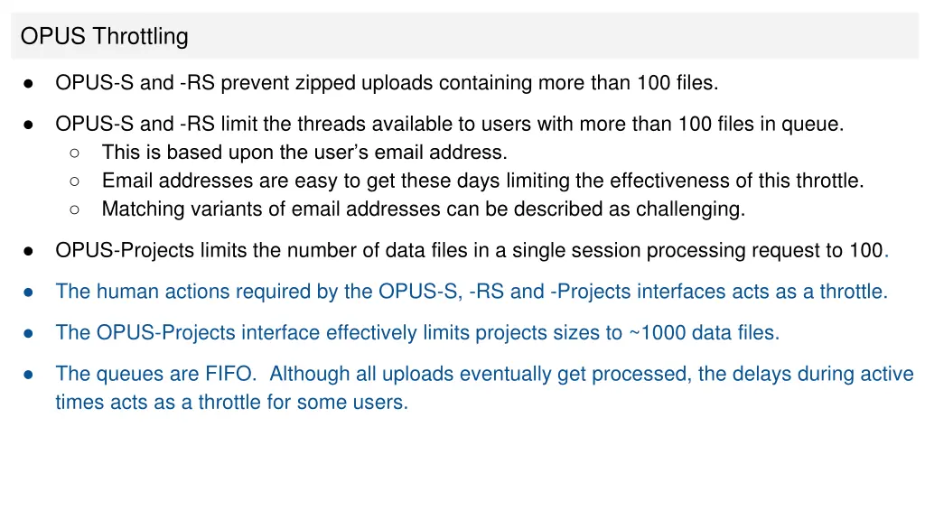 opus throttling