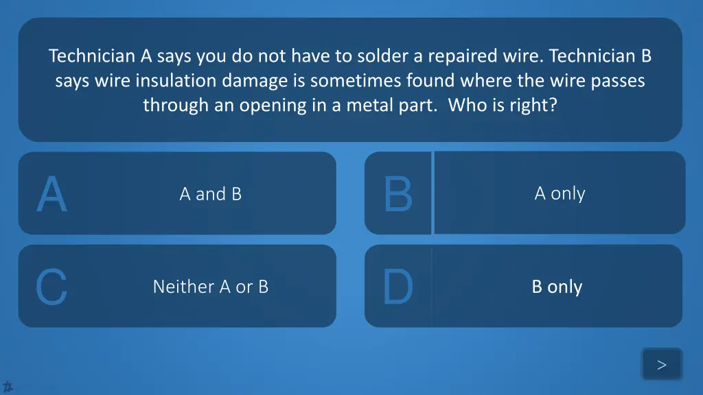 technician a says you do not have to solder