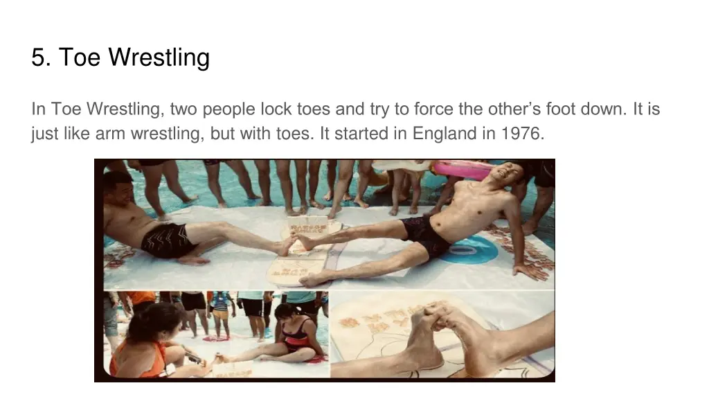 5 toe wrestling
