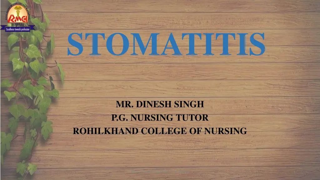 stomatitis