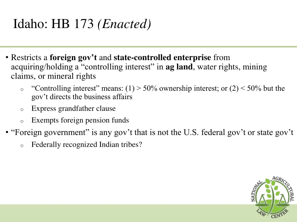 idaho hb 173 enacted