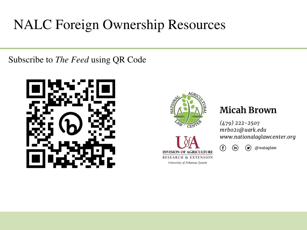 nalc foreign ownership resources