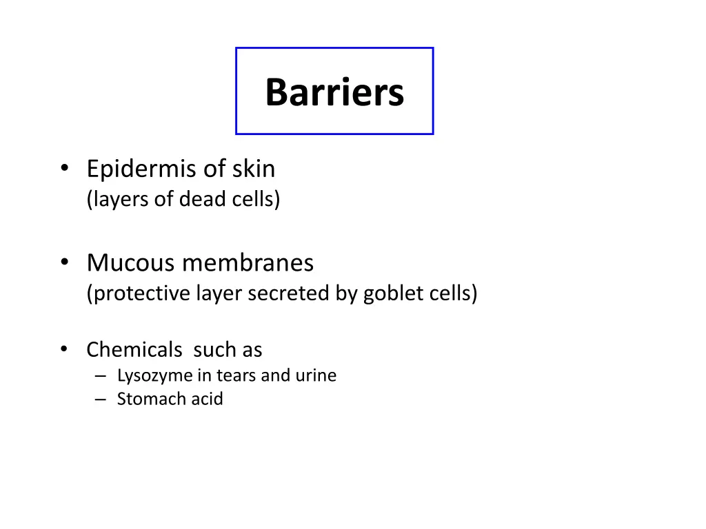 barriers