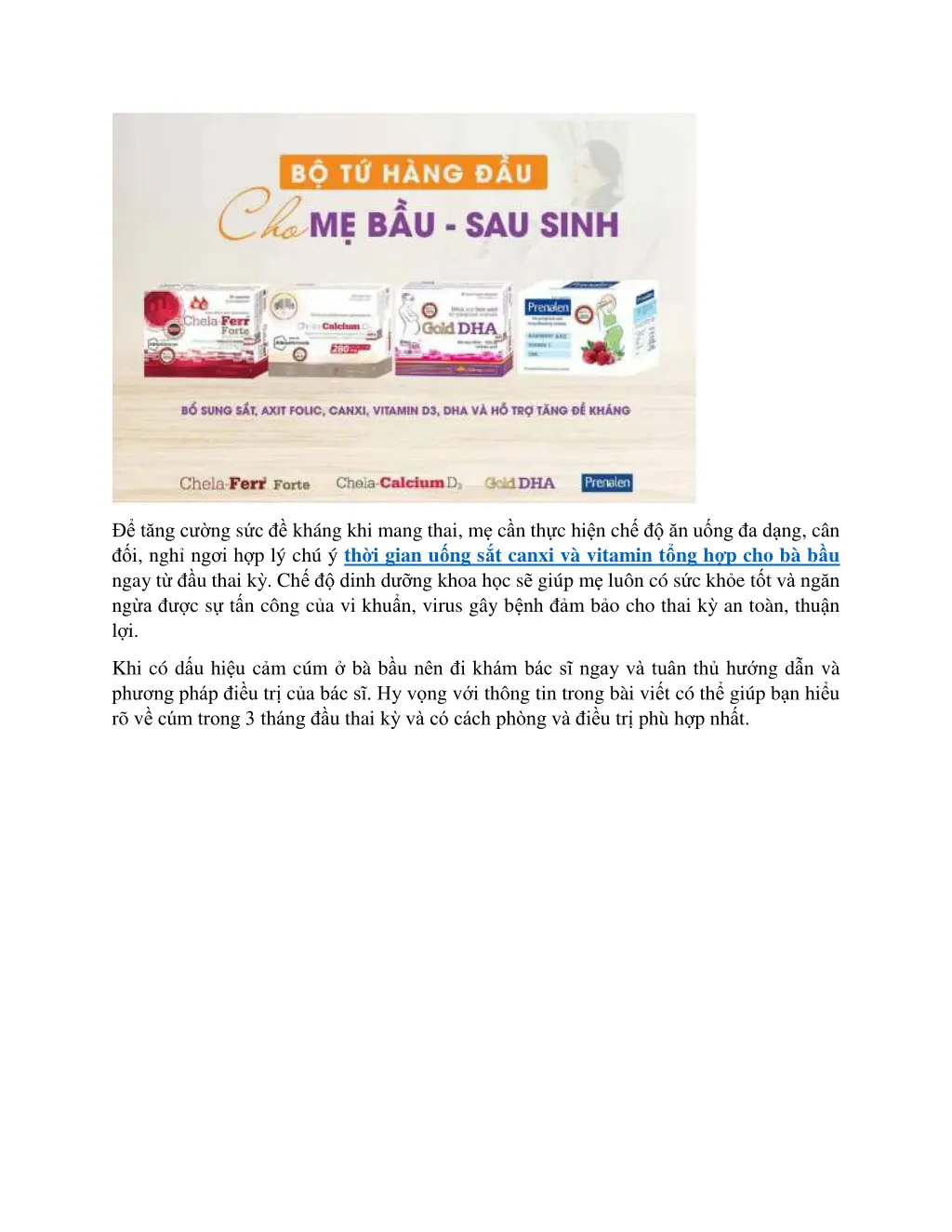 t ng c ng s c kh ng khi mang thai