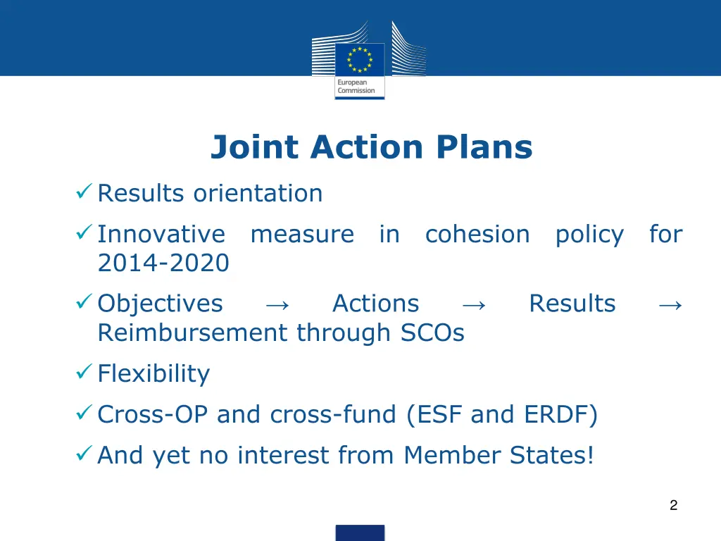 joint action plans