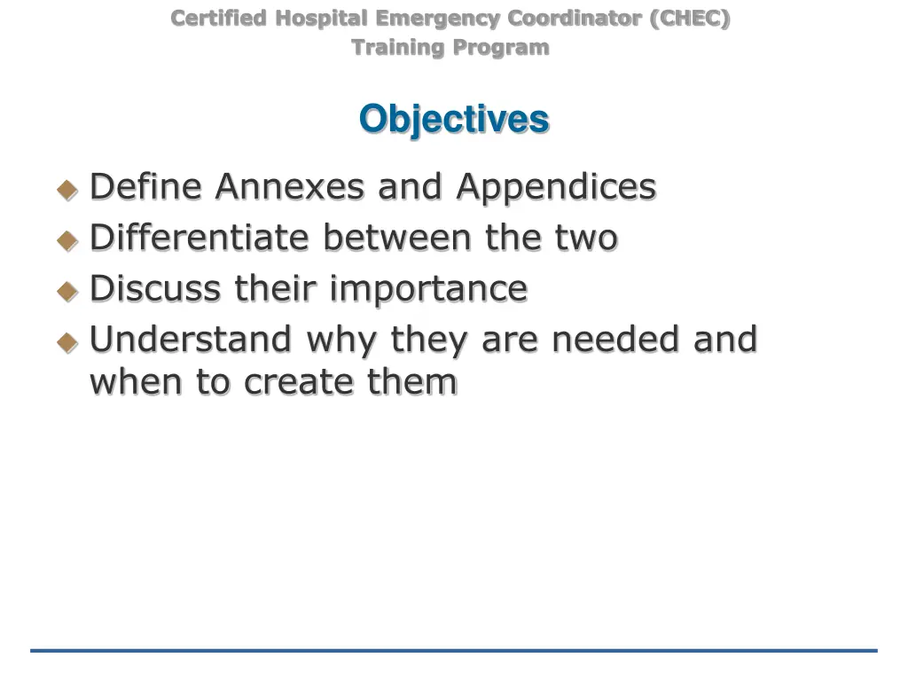 certified hospital emergency coordinator chec 1