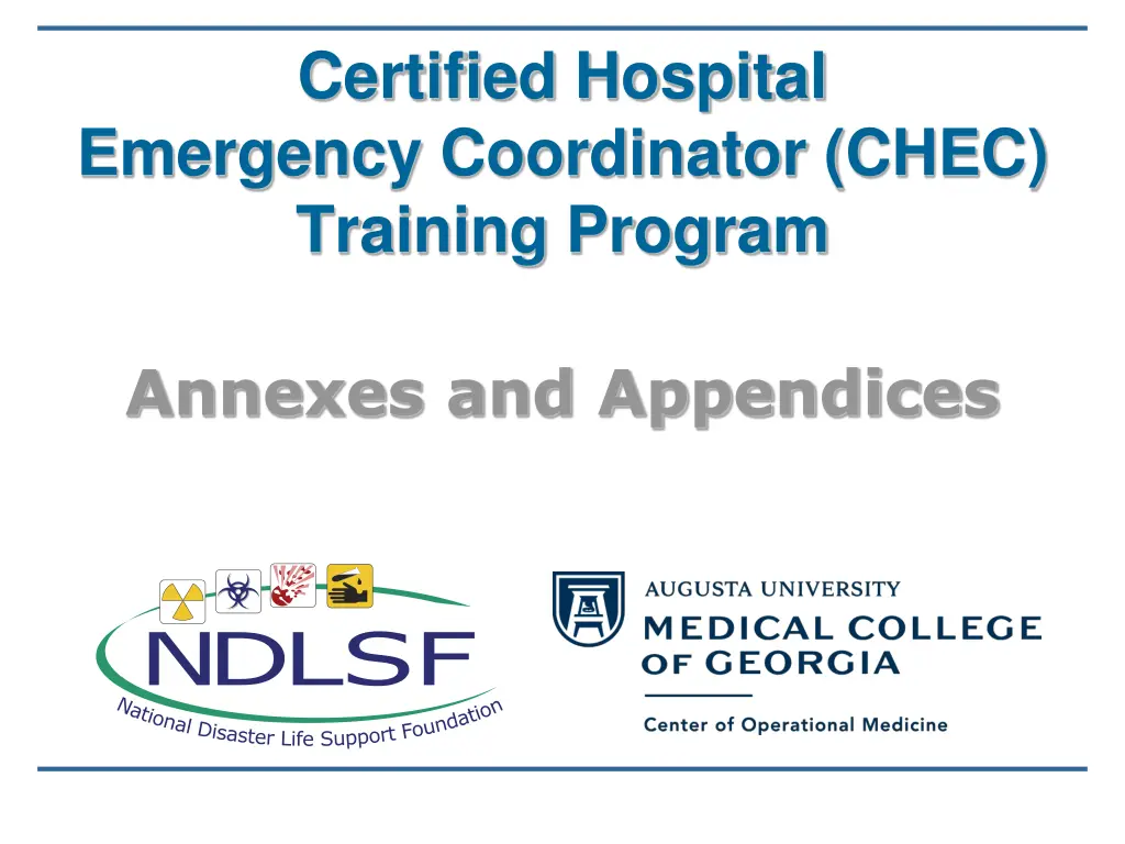 certified hospital emergency coordinator chec