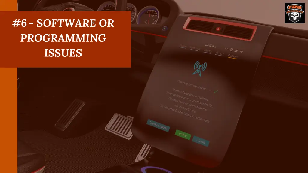 6 software or programming issues