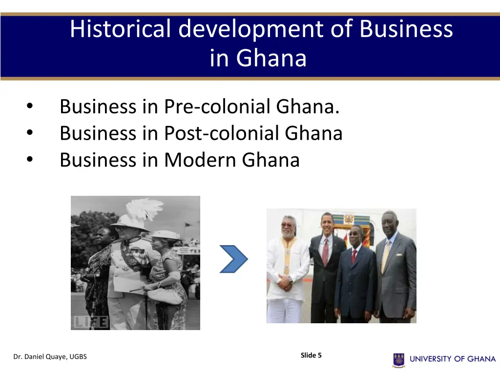 historical development of business in ghana