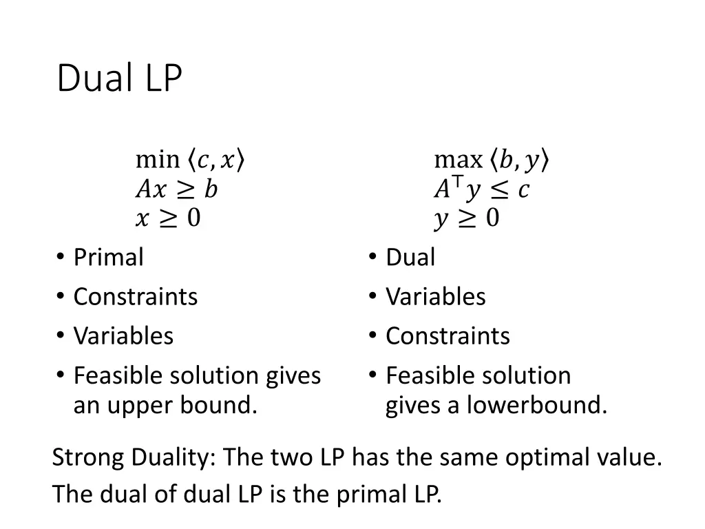 dual lp