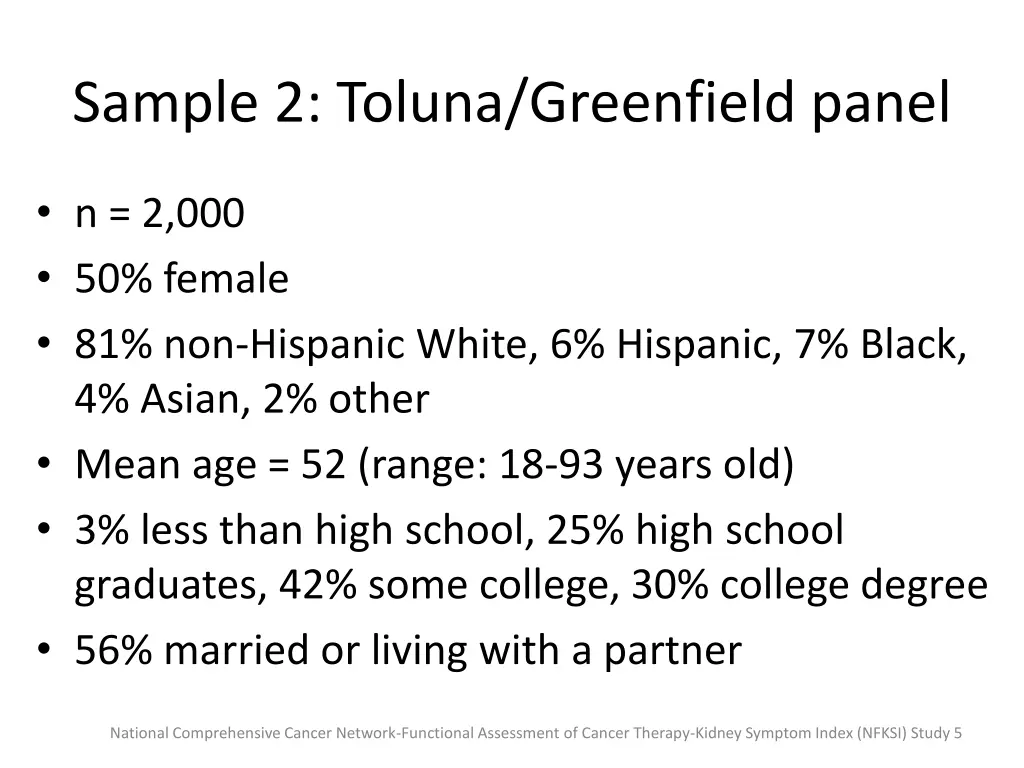 sample 2 toluna greenfield panel