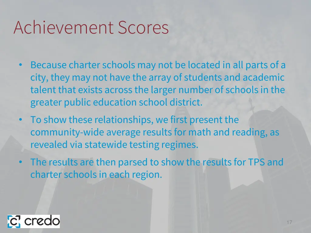 achievement scores