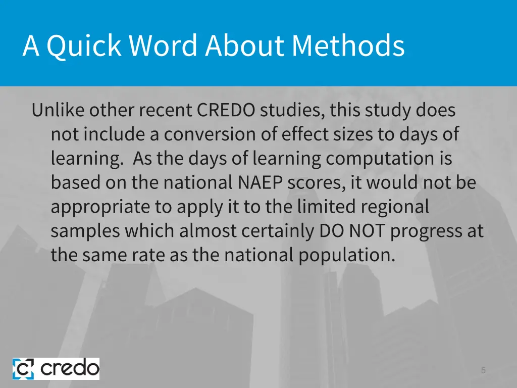 a quick word about methods 1