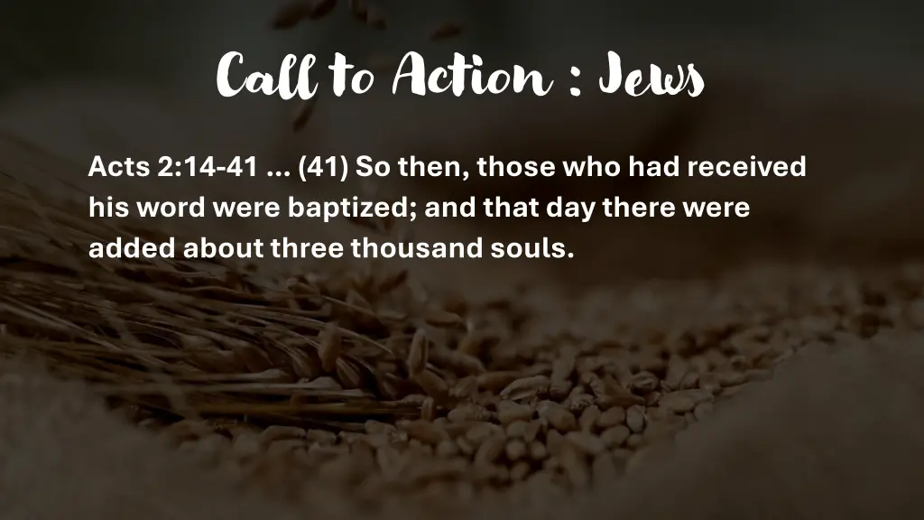 call to action jews