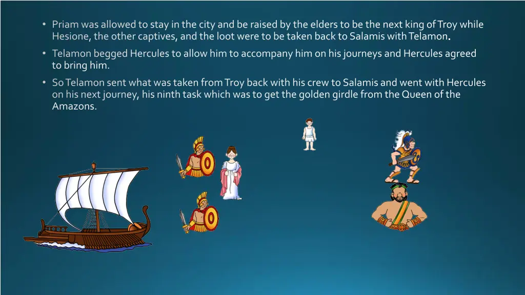 priam was allowed to stay in the city