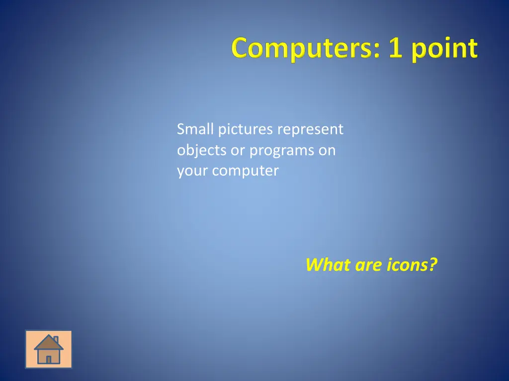 small pictures represent objects or programs
