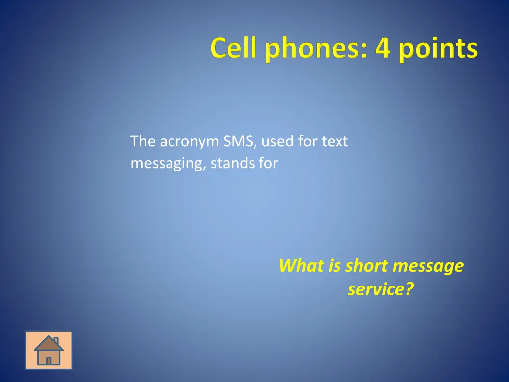 the acronym sms used for text messaging stands for