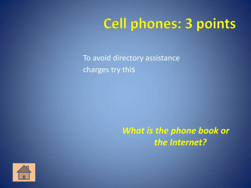 to avoid directory assistance charges try thi s