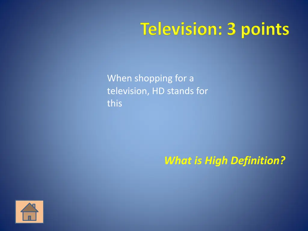 when shopping for a television hd stands for this