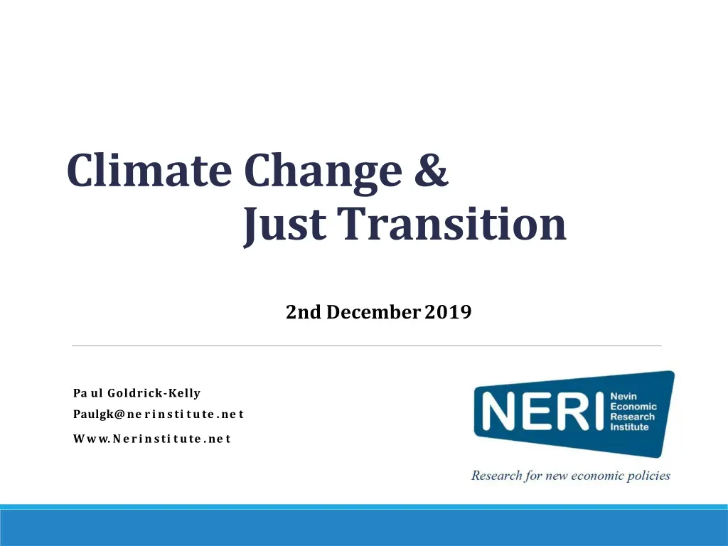 climate change just transition
