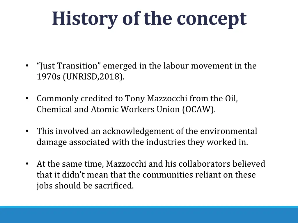 history of the concept