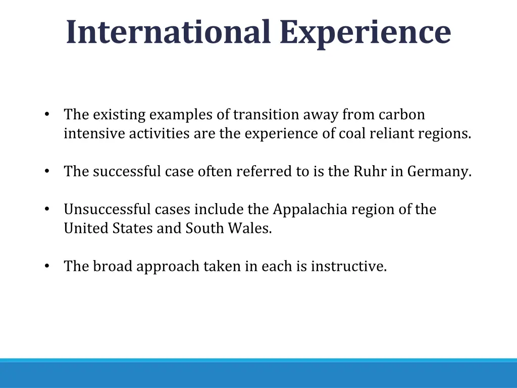 international experience 1