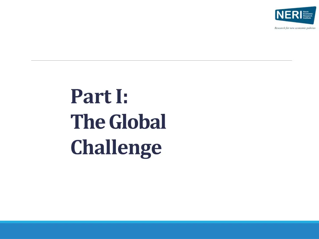 part i the global challenge