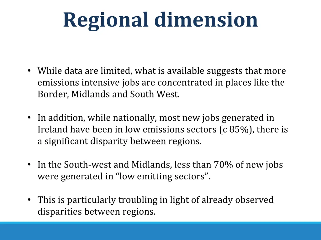 regional dimension