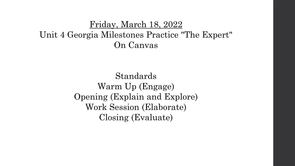 friday march 18 2022