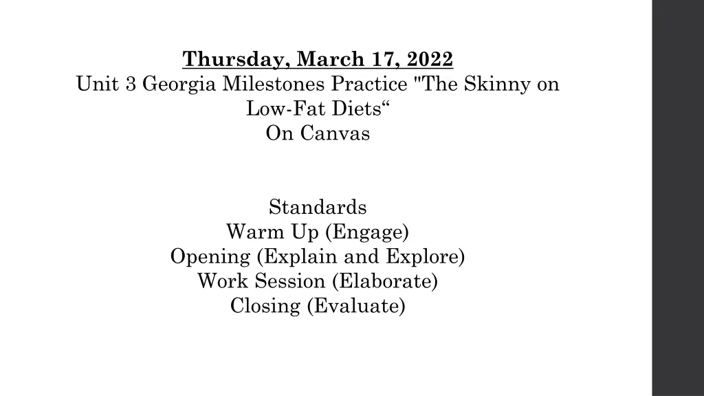 thursday march 17 2022 unit 3 georgia milestones