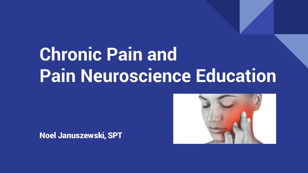 chronic pain and pain neuroscience education