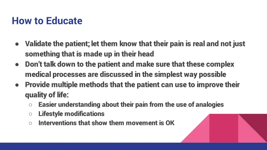 how to educate