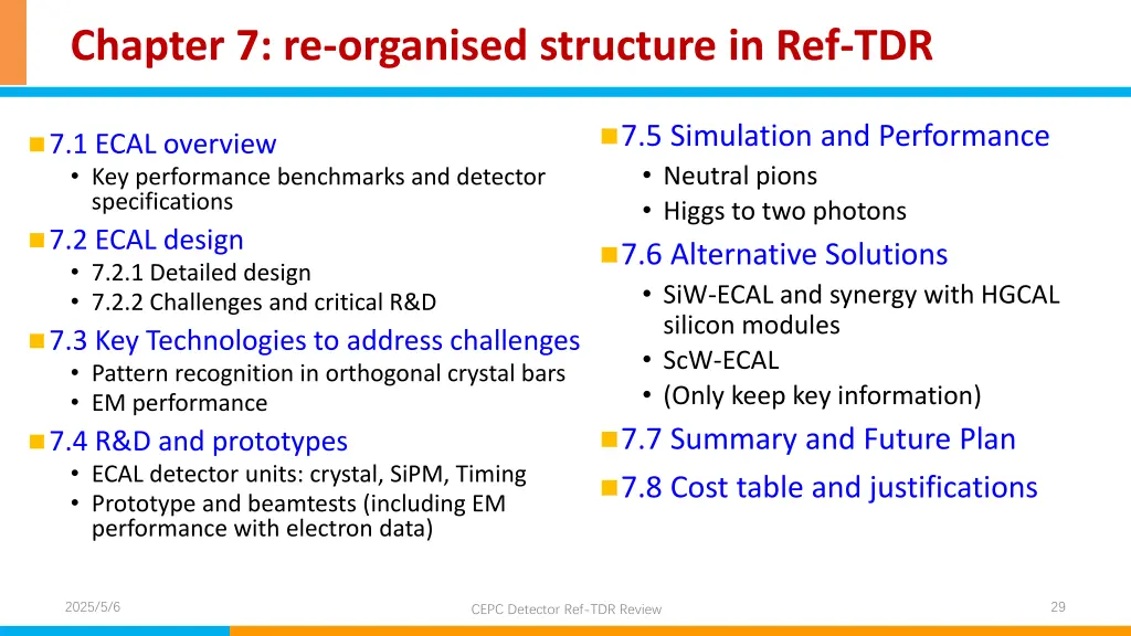 chapter 7 re organised structure in ref tdr 3