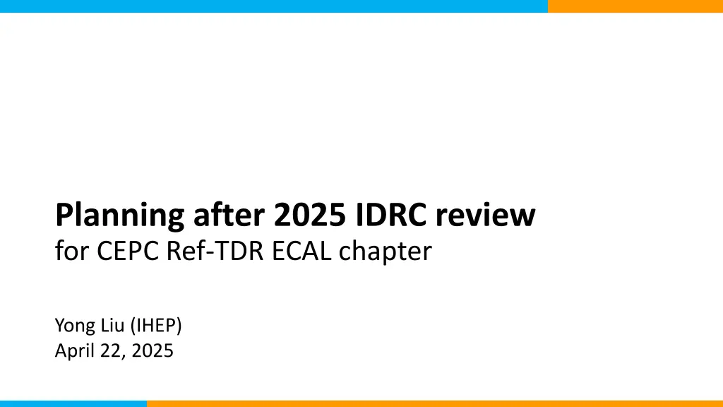 planning after 2025 idrc review for cepc 1