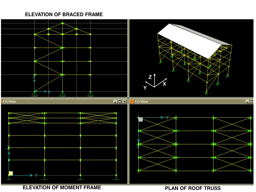 elevation of braced frame