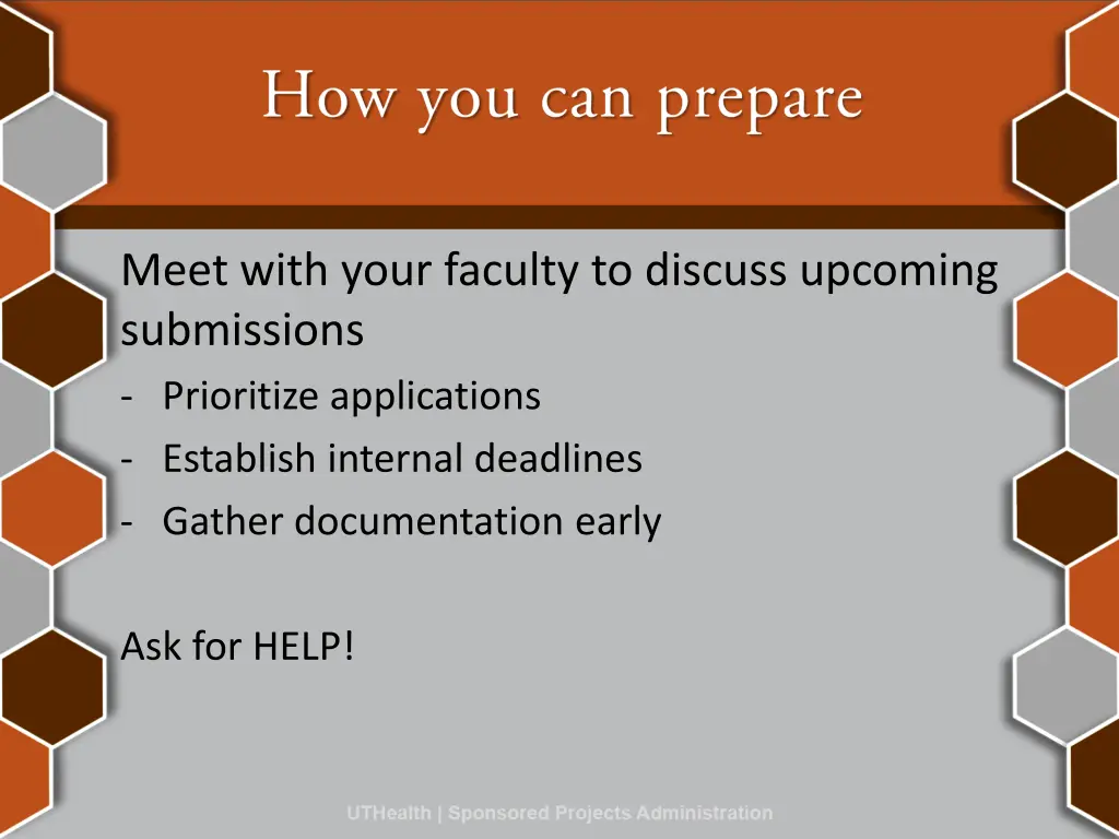 meet with your faculty to discuss upcoming