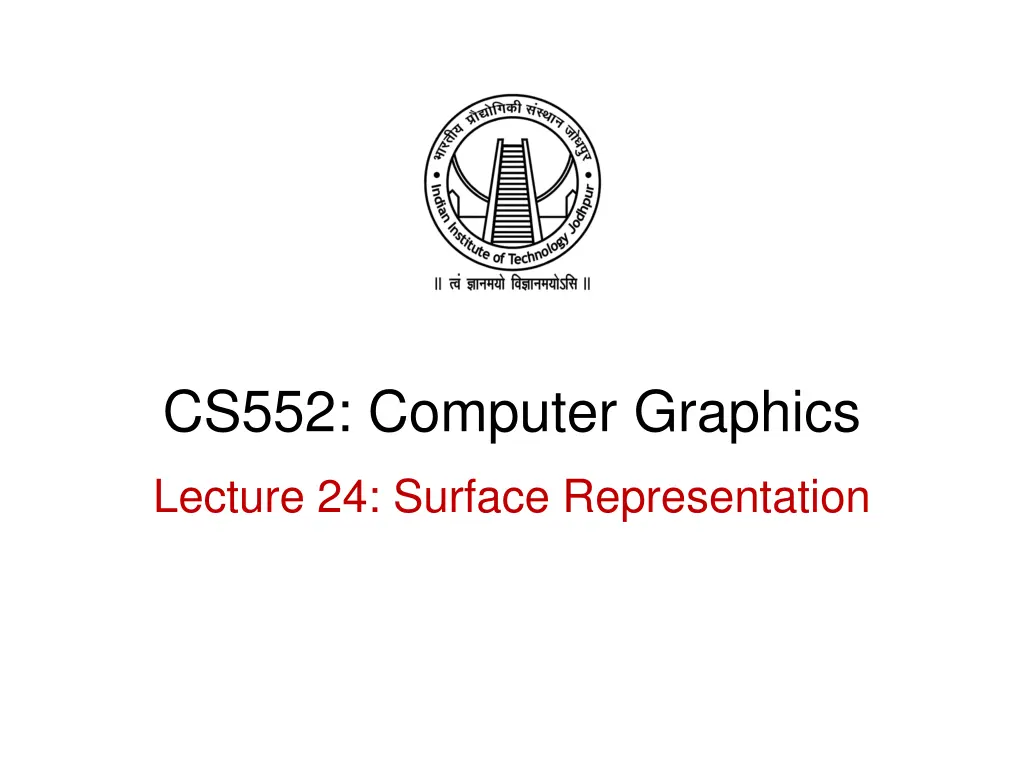 cs552 computer graphics