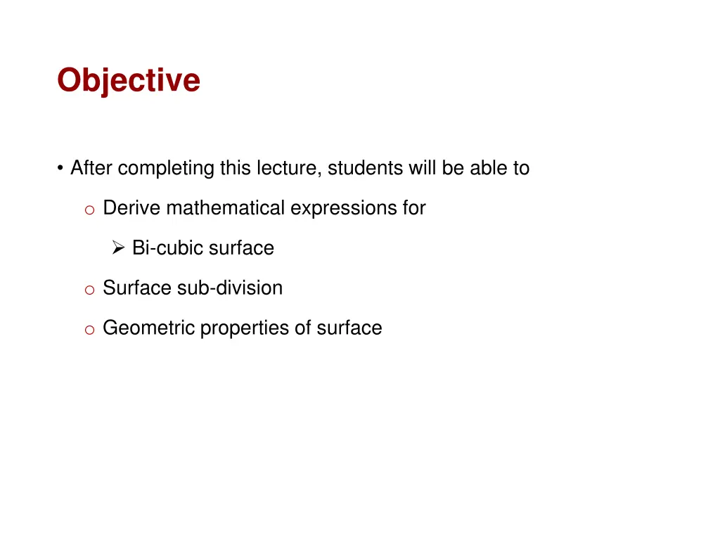 objective