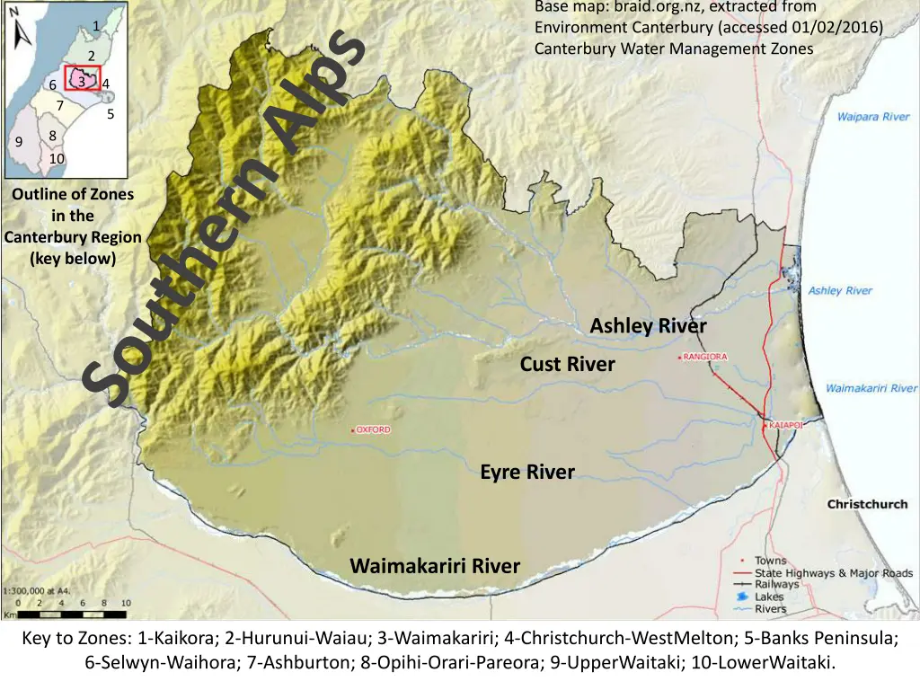 base map braid org nz extracted from environment