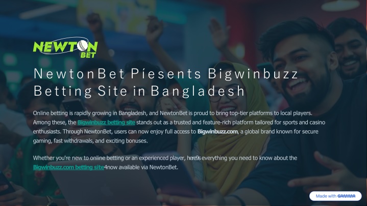 newtonbet p esents bigwinbuzz betting site