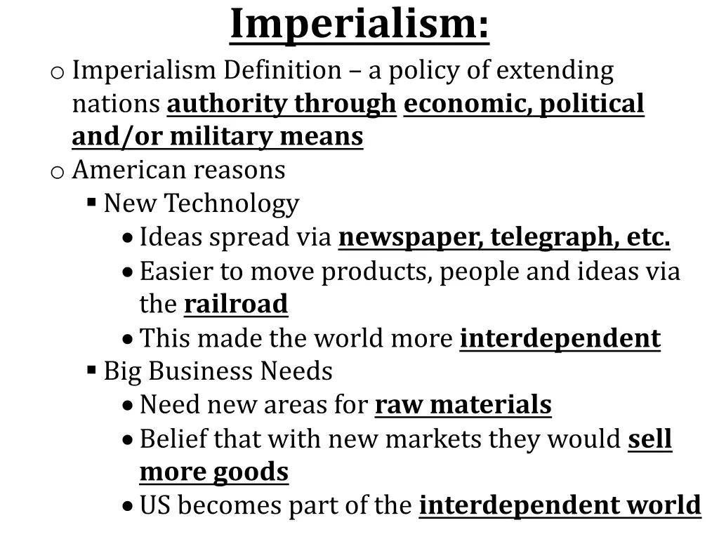 imperialism