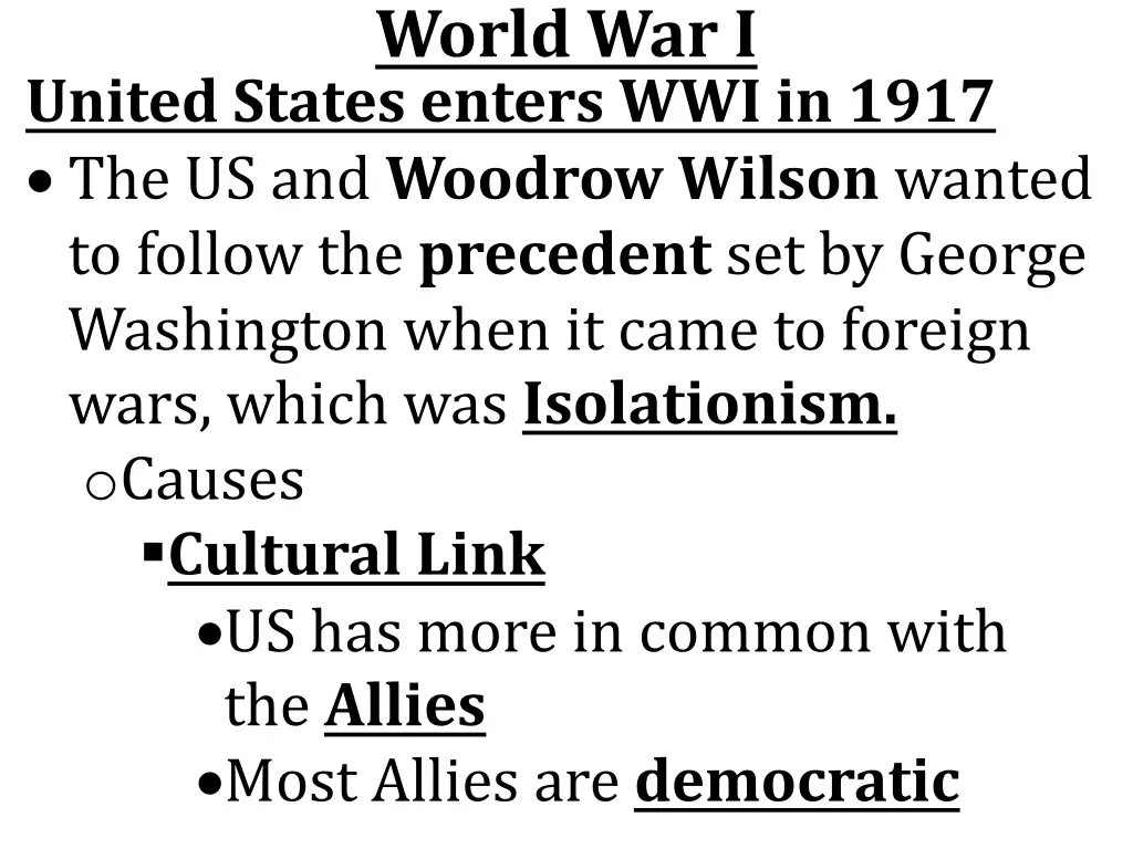 world war i 3