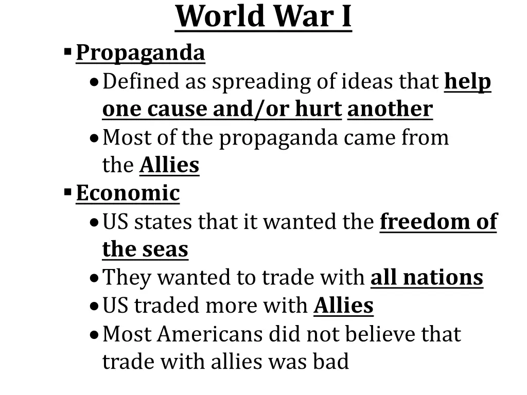 world war i 4