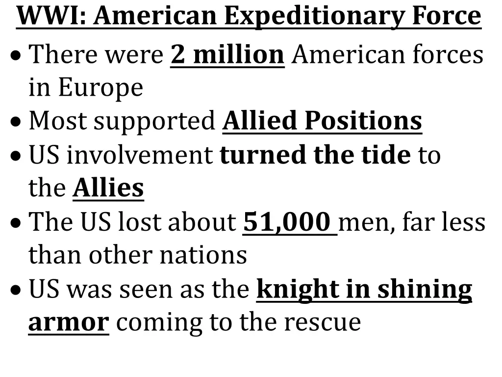 wwi american expeditionary force there were