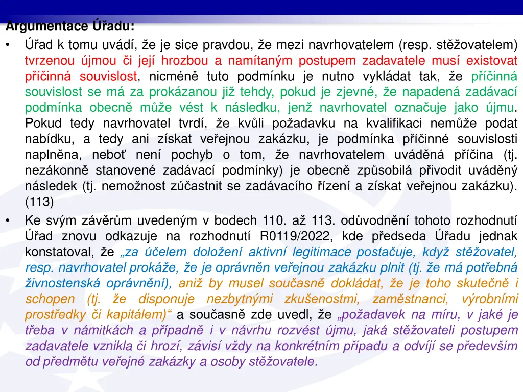 argumentace adu ad k tomu uv d e je sice pravdou