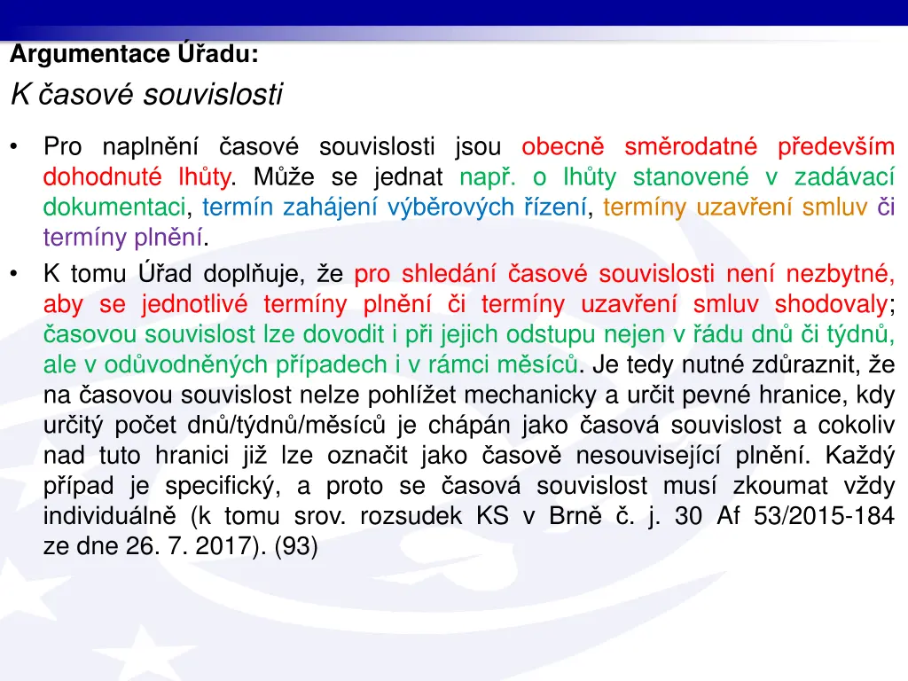 argumentace adu k asov souvislosti