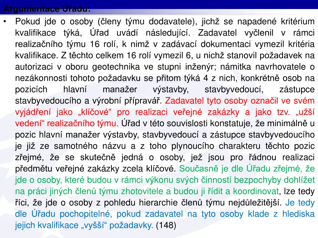 argumentace adu pokud jde o osoby leny