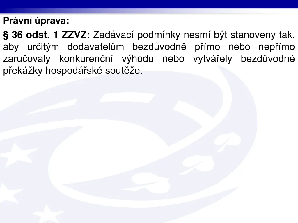 pr vn prava 36 odst 1 zzvz zad vac podm nky nesm